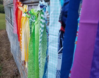 Rainbow Fabric Banner