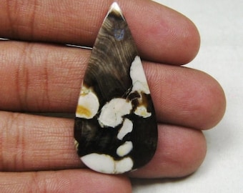 42% OFF -- Natural Peanut Wood Jasper Cabochon Pear shape loose semi precious gemstone cabochon size 22 x 43 mm approx code 6632 Wholesale G