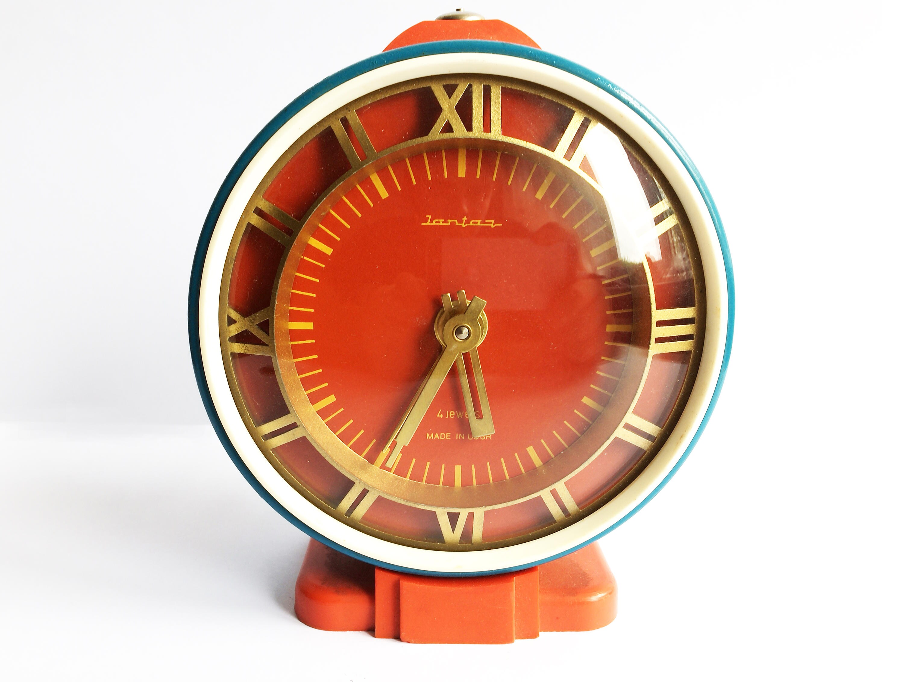 Vintage russian alarm clock Yantar. Soviet Alarm