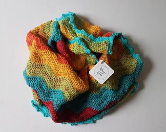 Crochet Baby Blanket, Rainbow Chevron Baby Blanket, Crochet Blanket, Pram Blanket, Nursery Decor, Baby Shower Gift - MADE TO ORDER