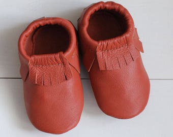 SALE!!! Old collection copper fringe moccasins