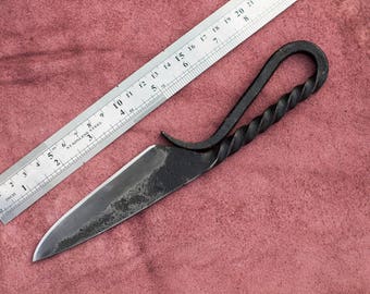Hand Forged Knife, Knife, Gifts for Boyfriend, Gifts for man, Camping knife, Industrial decor