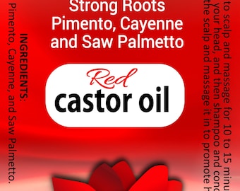 Red Castor Oil with Cayenne Pepper and Saw Palmetto