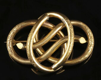 Antique Victorian Knot Brooch 1880