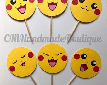 Pokemon Cupcake Toppers