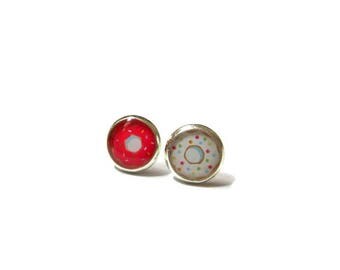 Cute DONUT STUD EARRINGS - Small Donut Jewelry - Donut Earrings - Earrings for girls
