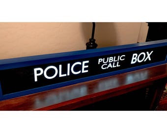 Police Public Call Box - TARDIS - Lighted Sign - Doctor Who w/remote control