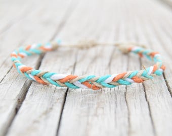 Hemp bracelets friendship bracelets braided bracelets mens colorful bracelets hemp jewelry raw hemp cord hippie jewelry