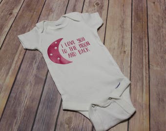 I Love You to the Moon and Back Baby Outfit