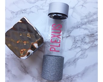 Plexus 32 oz water bottle•Plexus•Drink Pink//Glittered Water Bottle//Glitter Dipped Sports Bottle//Plexus Slim