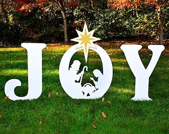 Joy nativity | Etsy