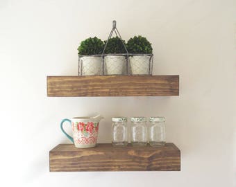 etsy bathroom floating shelves