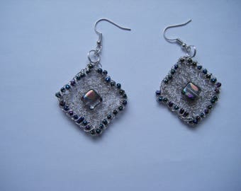 Crocheted Wire Earrings