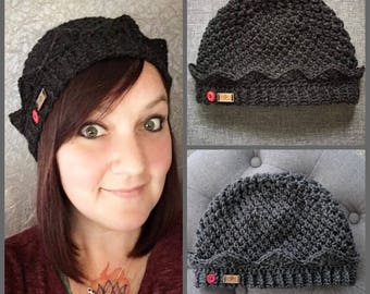 Fait de Riverdale Jughead Bonnet au Crochet à la main * disponible en noir et gris