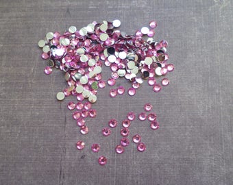 300 set rhinestones 4 mm pink