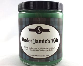 Under Jamie's Kilt, Outlander Inspired Soy Candle