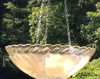 Vintage Light Bird Feeder/Bath