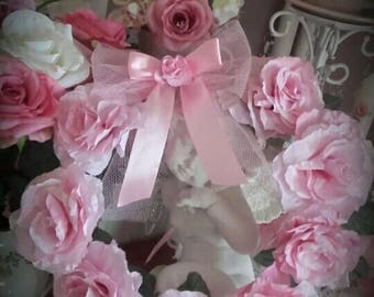 Crown paper roses, romantic and shabby chic