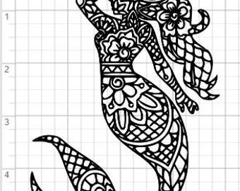 Free Free 315 Free Mermaid Mandala Svg SVG PNG EPS DXF File