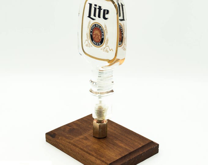 Miller Lite Beer Tap | 6-Inch Acrylic Beer Tap Handle | Bar Decor | Vintage Barware