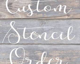 WELCOME Vinyl Stencil // Customized Stencil // DIY Decor