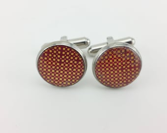 Stainless Steel Circuit Board Cuff Links