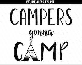 Happy Camper Svg Camper svg dxf cut file Traveler svg