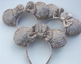 Rose Gold Ears, Mickey Ears, Minnie Mouse Ears