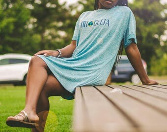 Tri Delta, Delta Delta Delta Sorority T-shirt Dress