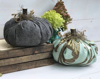 Fabric Pumpkin, Farmhouse Style Pumpkin, Thanksgiving Pumpkin, Pumpkin Patch, Fall Decor, Fall, Pumpkins, Farmhouse Decor, Farmhouse Fall