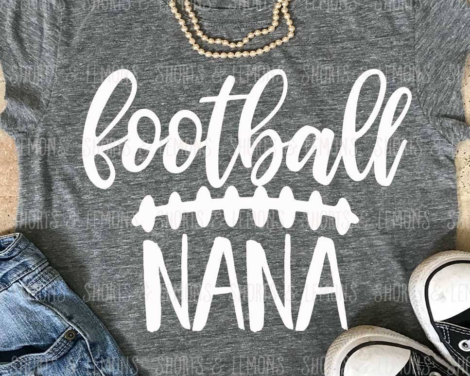 Download Football Nana svg grandma SVG DxF EpS Cut file football