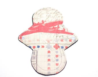 Cloth Menstrual Pad, Airplane Fabric, Moderate Pad, Ready To Ship, Mama Cloth, Fleece Backed, Custom Available, Cloth Pads