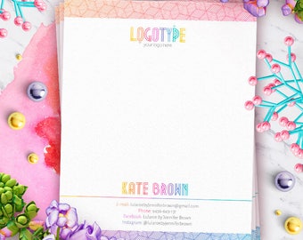 Minimal Lula Notepad, Free Personalization, Digital File, Clean Design