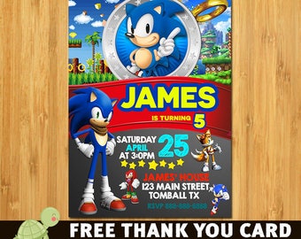 Sonic thank you | Etsy