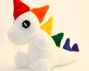 rainbow dinosaur stuffed animal