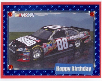 Nascar birthday card | Etsy