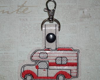 Truck Camper Keychain