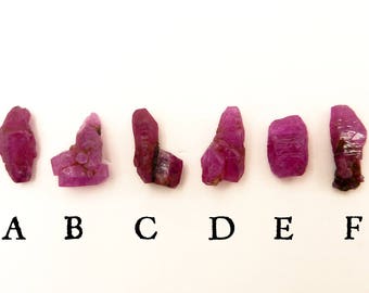 Ruby Crystal | Rough Ruby | Raw Ruby | Corundum | Corundum Crystal | Raw Corundum | Terminated Ruby | Rough Ruby Crystal | Vietnam | 2 carat