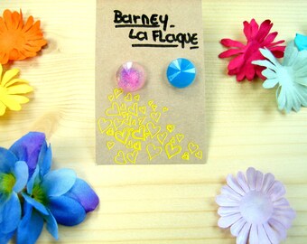 "Tapered" Stud Earrings resin