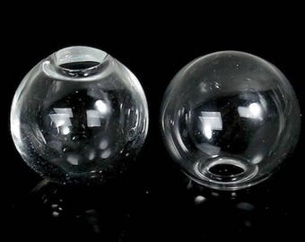 5 miniature 18 mm glass globes