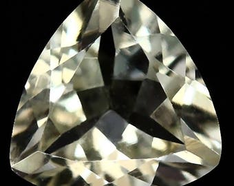 Golden Beryl Loose Gemstone - 1.14 Carat Trillion Facet Brazil 7.5x7.5mm
