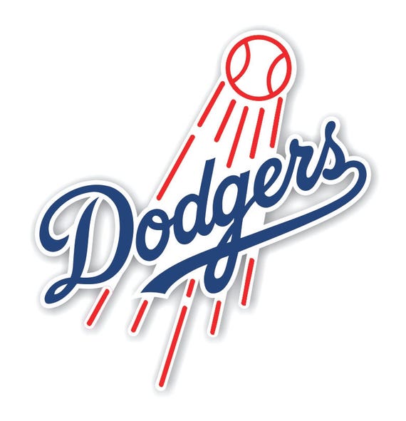 Los Angeles Dodgers Decal / Sticker Die cut