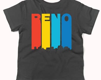 Vintage 1970's Style Reno Nevada Skyline Infant / Toddler T-Shirt