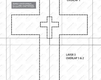 Cross - String Art Template