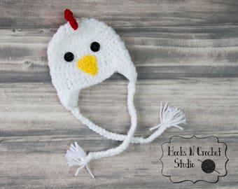 Newborn rooster hat, newborn chicken hat, baby chicken hat, rooster hat, newborn photo prop, newborn halloween, rooster, chicken hat,