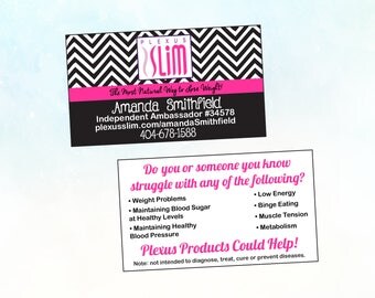 Plexus Chevron Business Cards, Plexus Business Cards, Plexus Business, Plexus Swag, Plexus