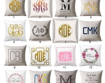 Monogrammed Pillowcase personalized, Monogram Pillow case, Custom Pillowcase, Monogrammed pillow, Pillowcase, Monogrammed Gift