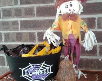 Halloween Candy Bucket, Halloween Candy Cauldron, Halloween Bucket Personalized, Halloween Treat Bucket, Trick-or-treat bucket, Candy Bucket