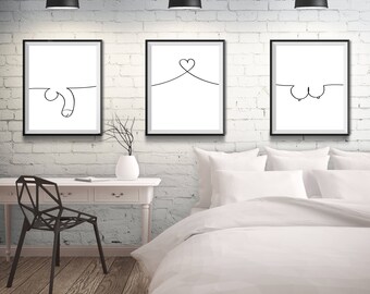 The perfect way to decorate above your bed! 'X and O' prints now The perfect way to decorate above your bed! 'X and O' prints now