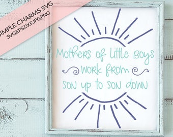Mothers of Little Boys cut file for Silhouette & Cricut type cutting machines